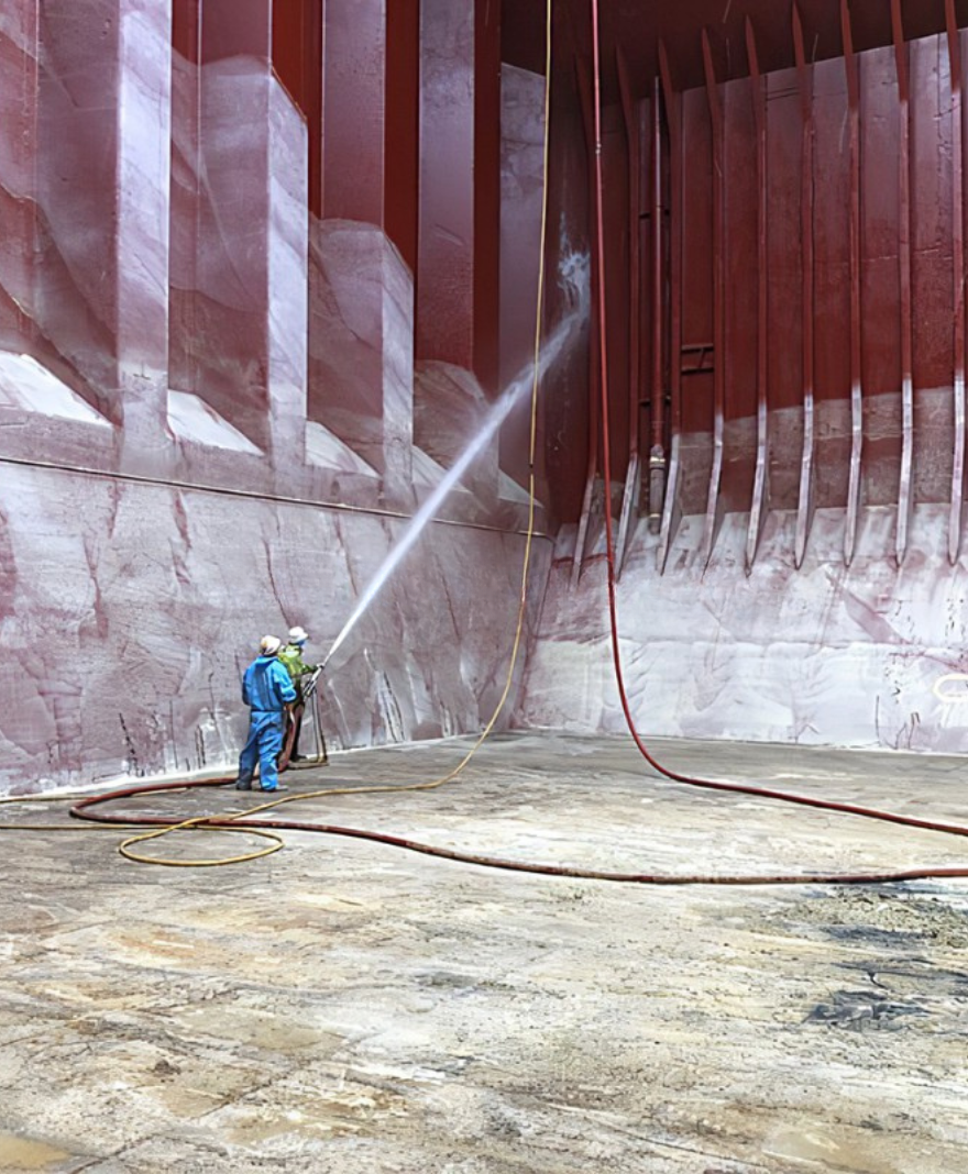 Cargo Hold Cleaning in Action